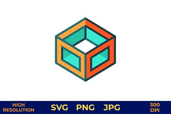3D Cube with Gradient Colors Vector: A Versatile Design Resource