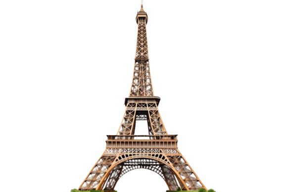 3D Eiffel Tower: A Monochrome Masterpiece