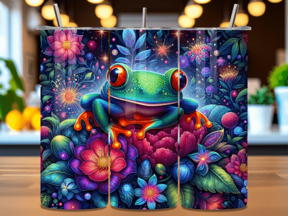 3D Floral Neon Flowers Tumbler Wrap PNG: A Practical Design Asset for Creative and Commercial Projects