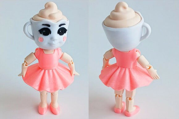 Ballerina Cappuccina 3D Print: A Charming Figurine for Decor and Collectors