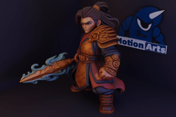 Bringing Tradition and Style to 3D Printing with the Samurai Cartoon 3D Model