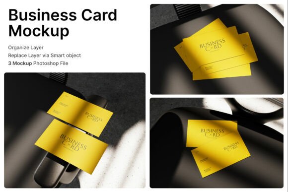 Business Card Environment 3D Mockup for Modern Brand Presentation