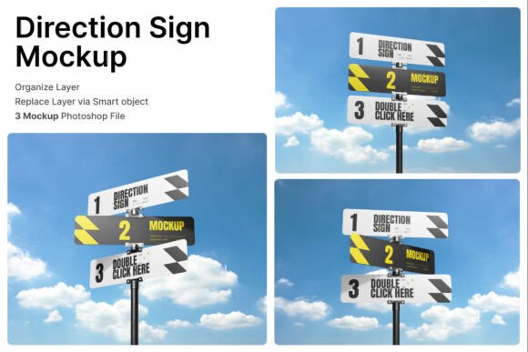 Direction Sign 3D Mockup: A Practical Tool for Clear Wayfinding Design