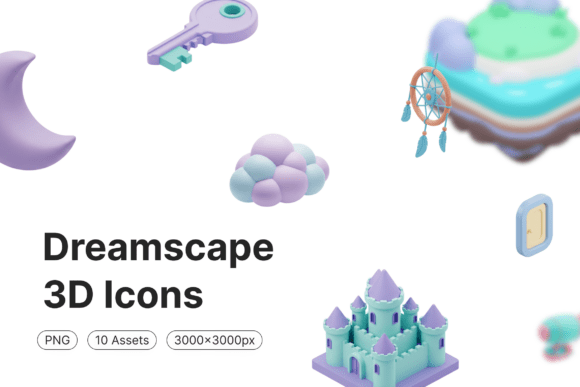 Dreamscape 3D Icons: A Strategic Tool for Visual Storytelling and Brand Expression