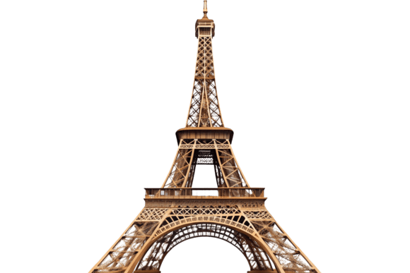Eiffel Tower 3D Model PNG for Creative Projects