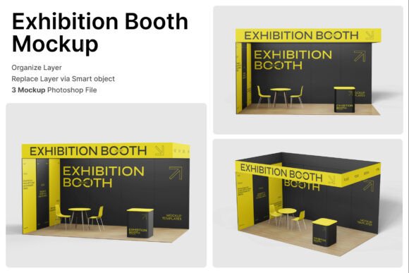 Exhibition Booth 3D Mockup: A Smart Tool for Trade Show Branding and Event Presentation