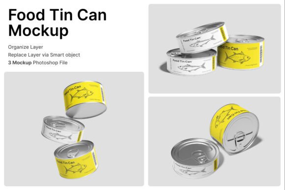Food Tin Can 3D Mockup: A Game-Changer for Modern Packaging Design
