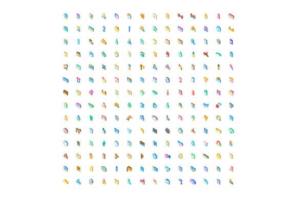 Isometric 3D Icon Set for Business Techn: A Modern Design Toolkit