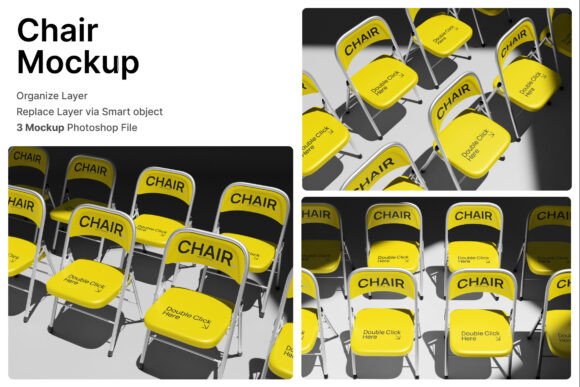 Maximizing Brand Presentation with a Versatile Chair 3D Mockup