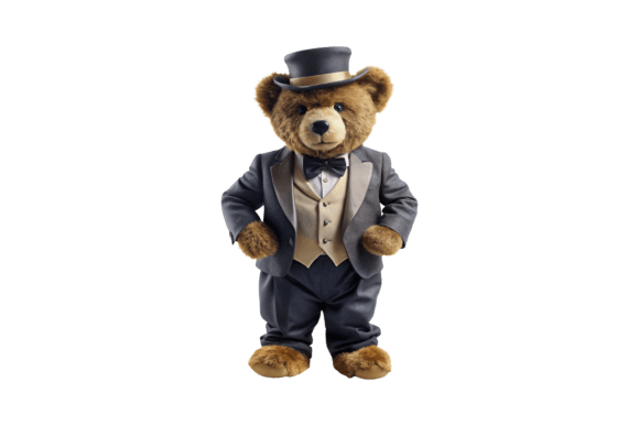 Professional Bear in Business T-shirt 3D: A Versatile Design Asset for Print and Digital Projects
