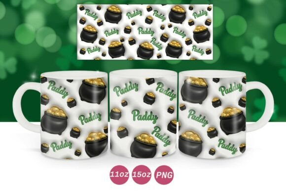 St. Patrick’s Day 3D Inflated Mug Wrap