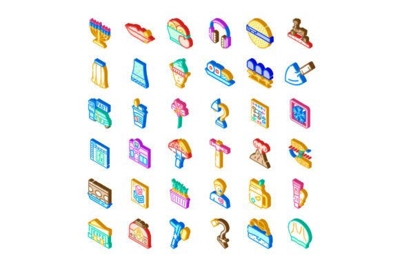 Unlocking Design Potential with the Varied Isometric 3D Icons Collection Rep